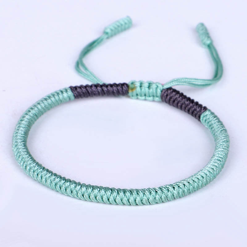 Hand-woven diamond knot bracelet